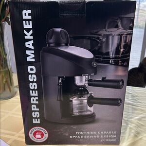 Black Espresso Maker